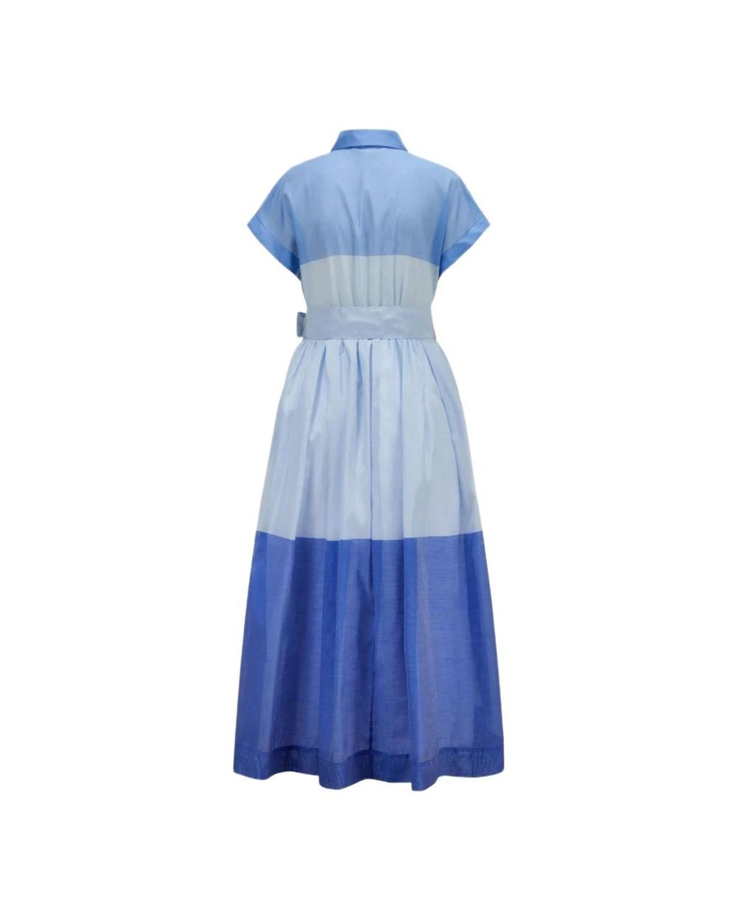 Sara Roka Blue Shirt Dresses