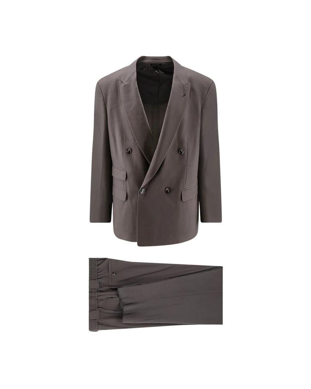 Double Breasted Suits Giorgio Armani de hombre de color Gray