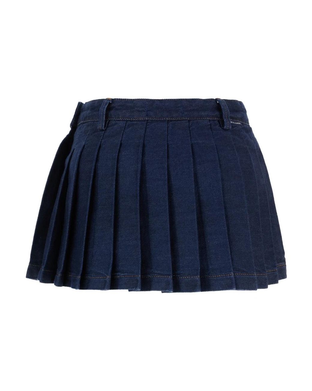 7 For All Mankind Blue Short Skirts