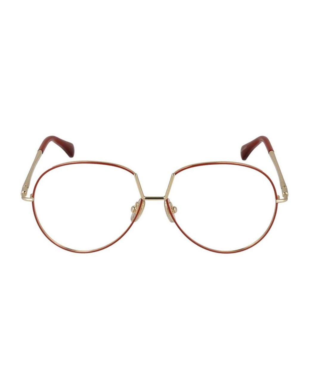 Max Mara Metallic Glasses