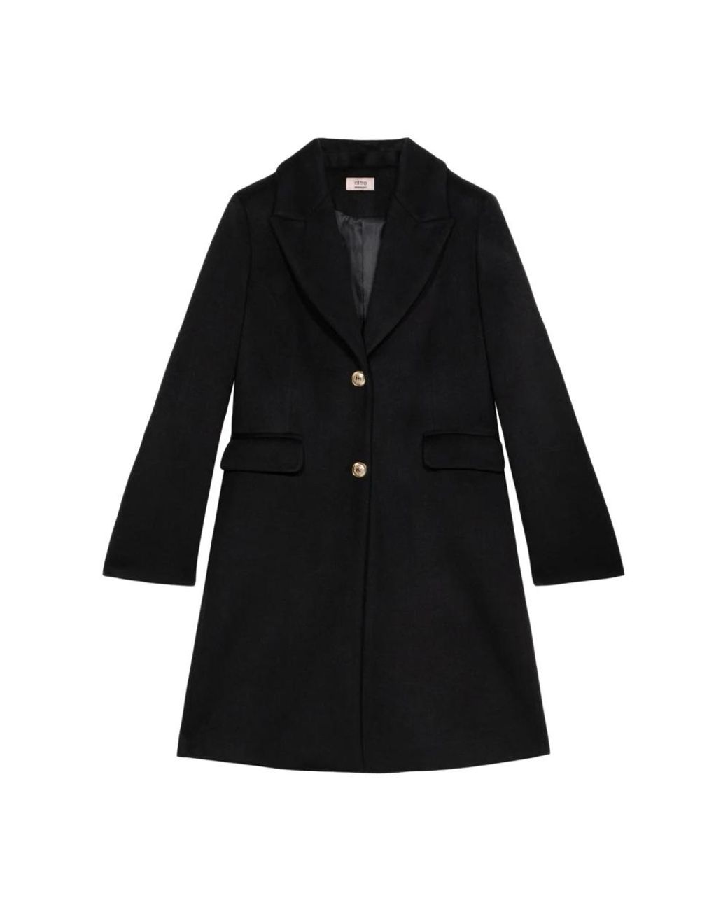 Single-Breasted Coats Oltre en coloris Black