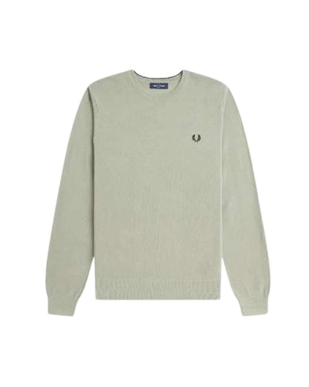 Fred Perry Green Round-Neck Knitwear for men