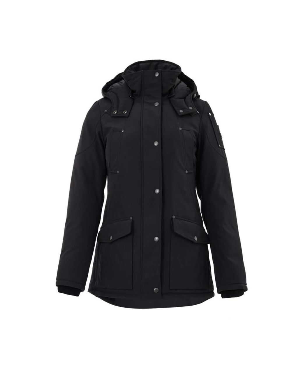 Moose Knuckles Black Winter Jackets