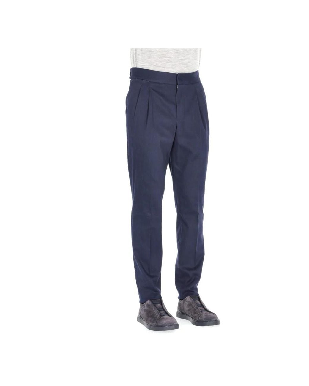 PT Torino Blue Suit Trousers for men