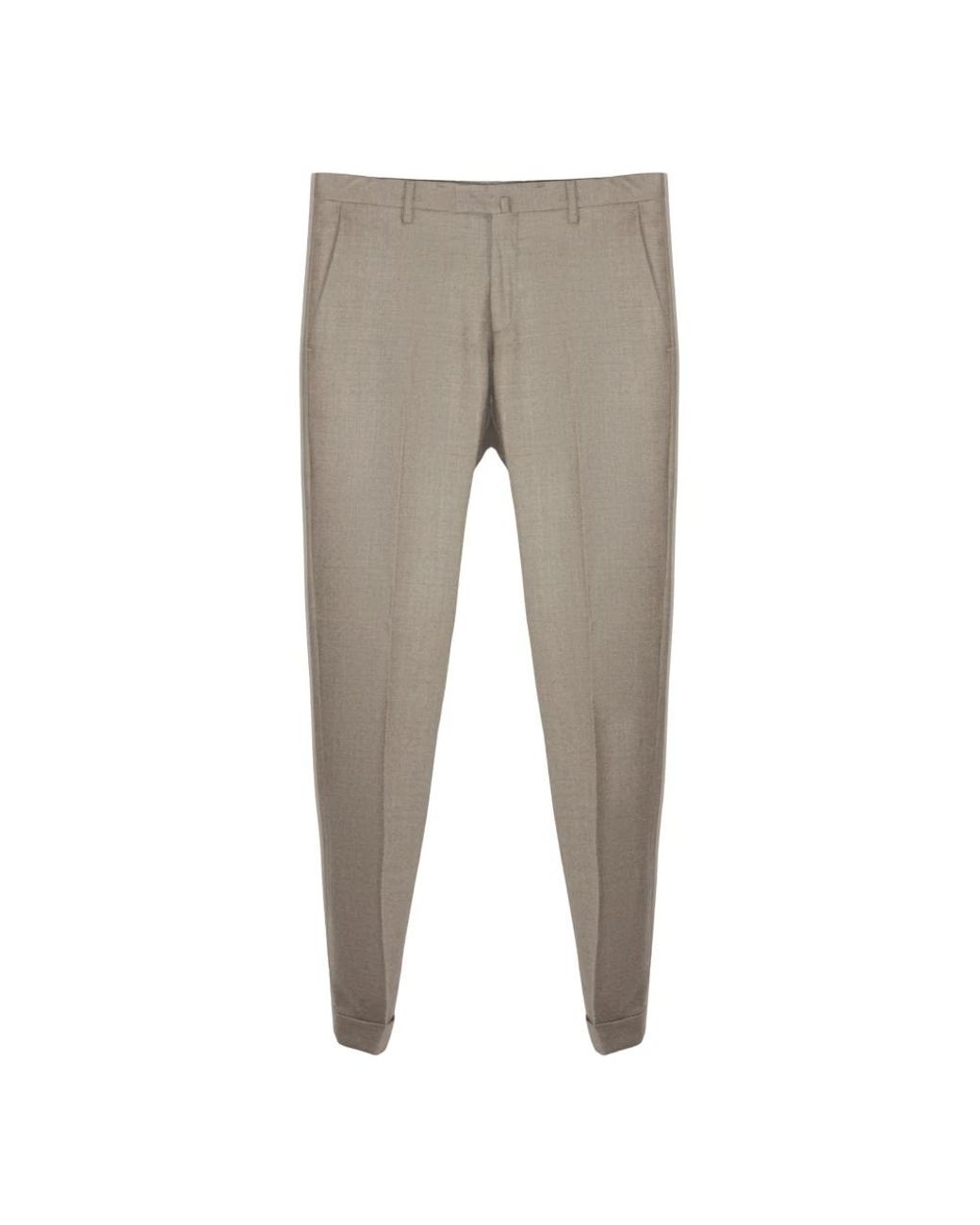 BRIGLIA Gray Suit Trousers for men