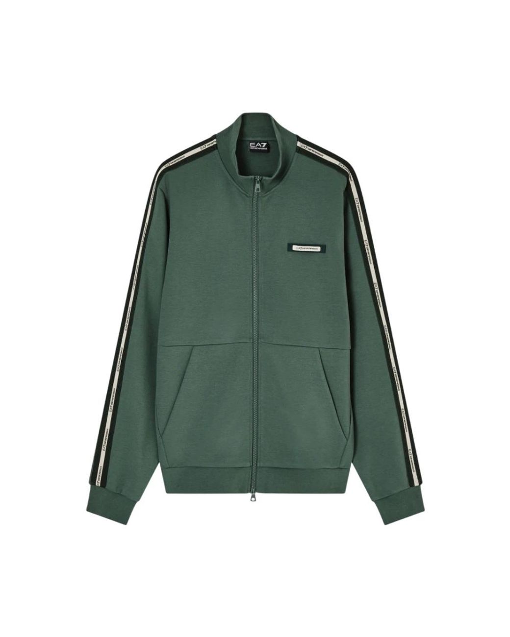 EA7 Green Zip-Throughs for men