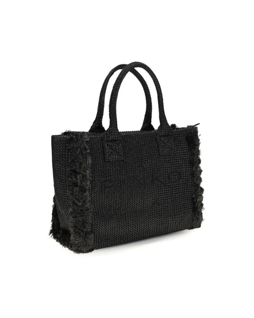 Pinko Black Shopping Bags
