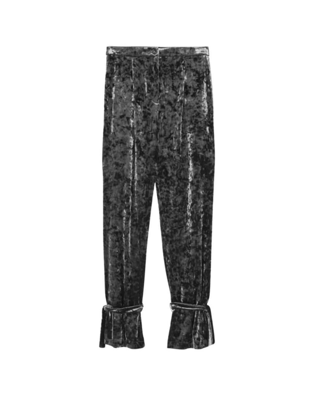 Patrizia Pepe Gray Wide Trousers