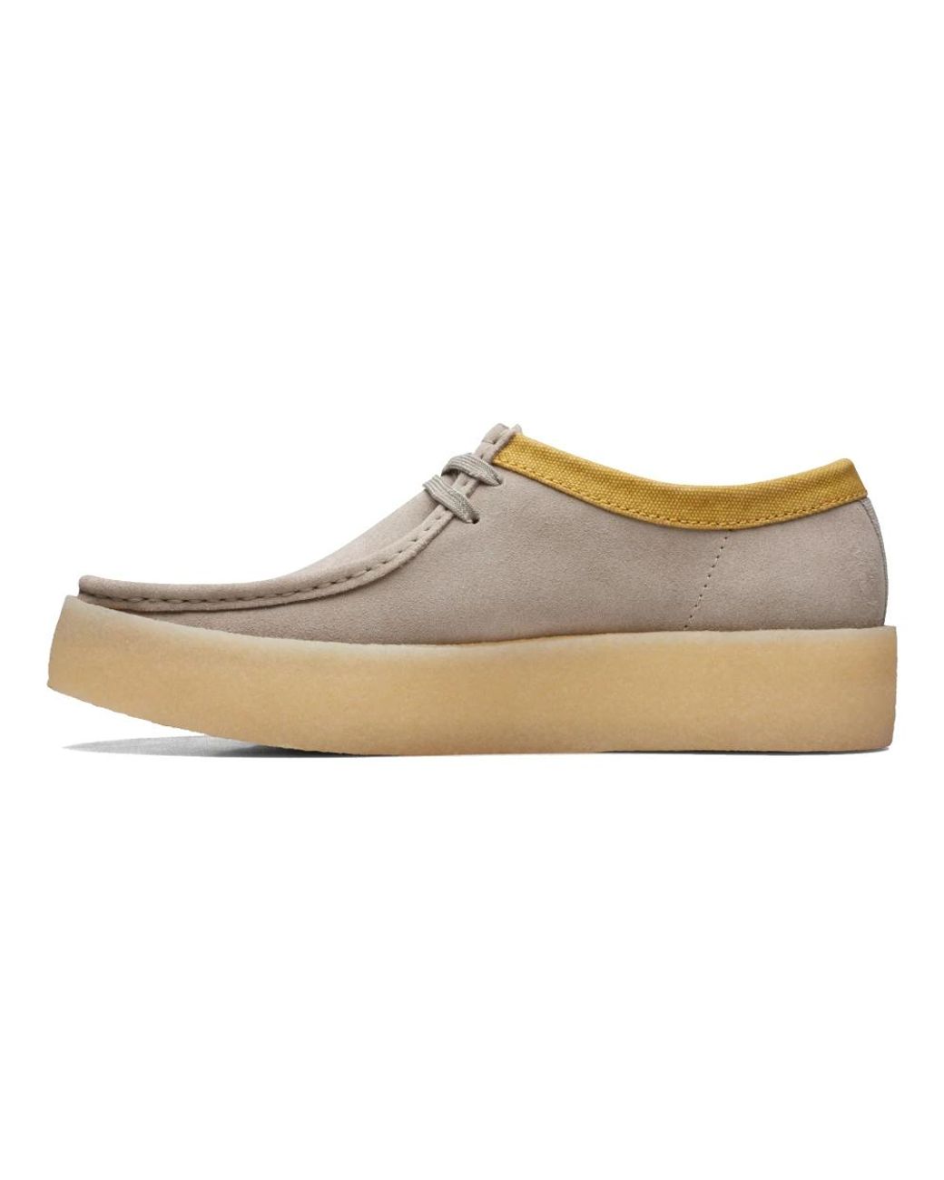 Clarks White Laced Shoes for men