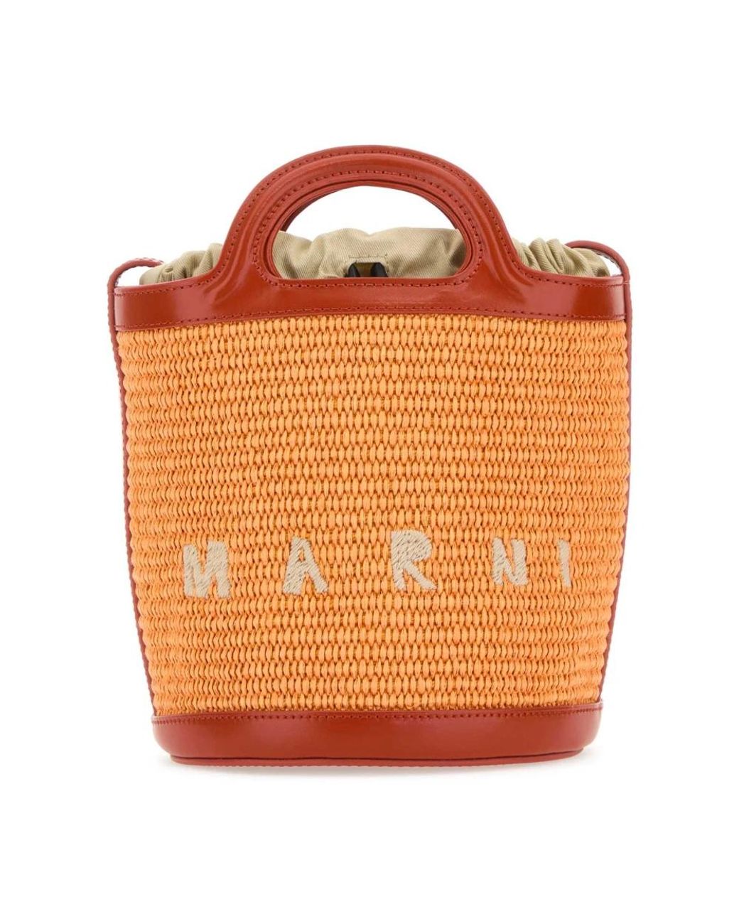 Marni Orange Tropicalia Eimer Tasche