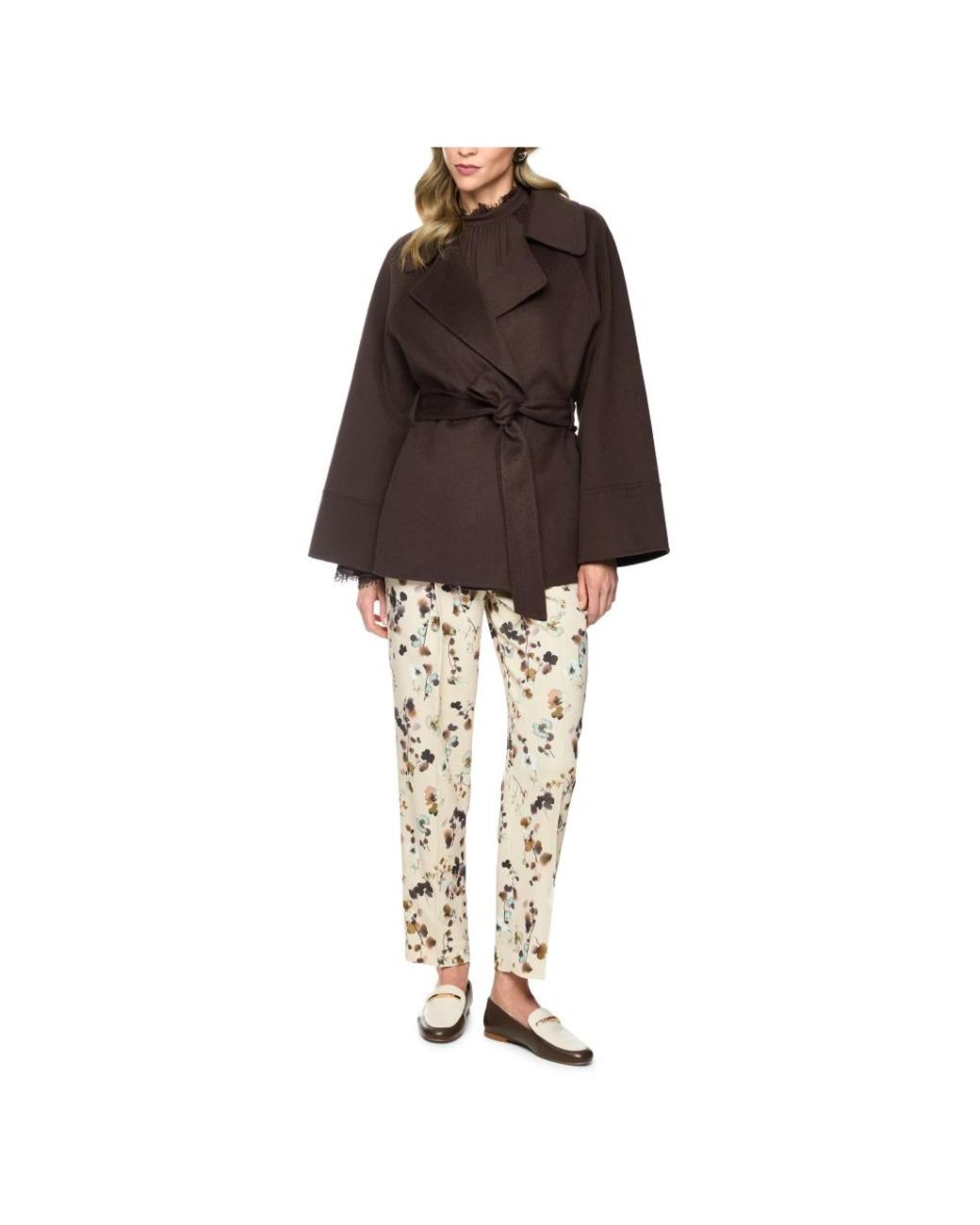 Marc Cain Brown Belted Coats