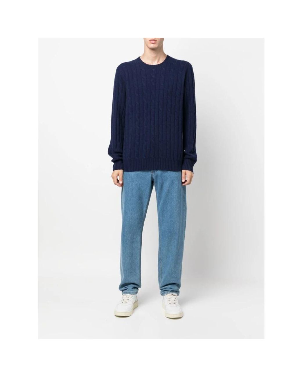 Ralph Lauren Blue Cashmere Knitwear for men