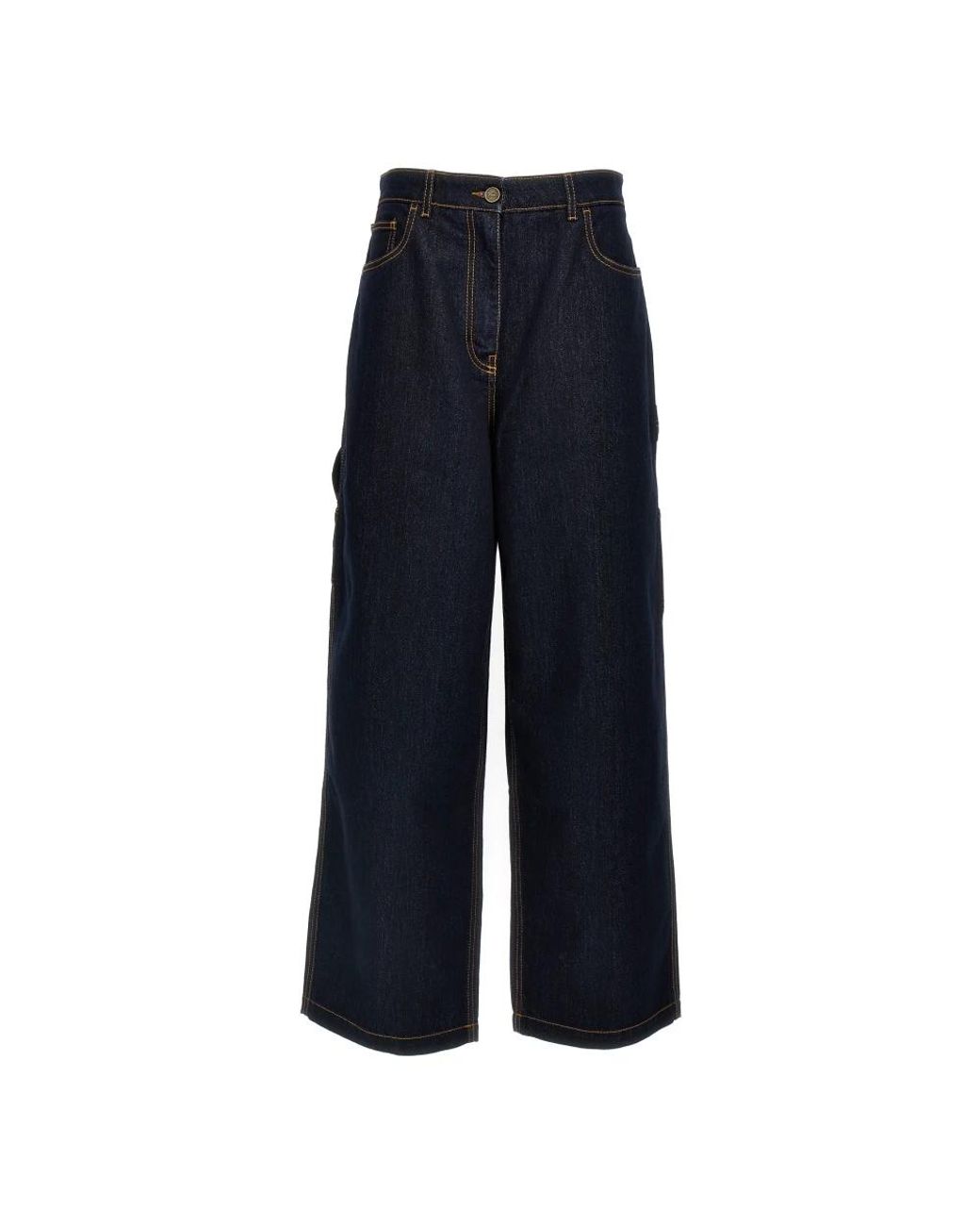 Etro Broeken ,Blauw ,Katoen Sparkling Effect Katoenen Denim Jeans in het Blue