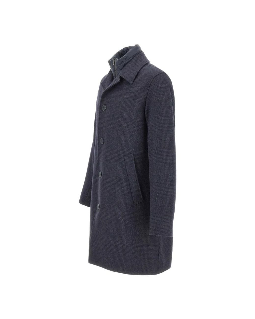 Herno Blue Single-Breasted Coats for men