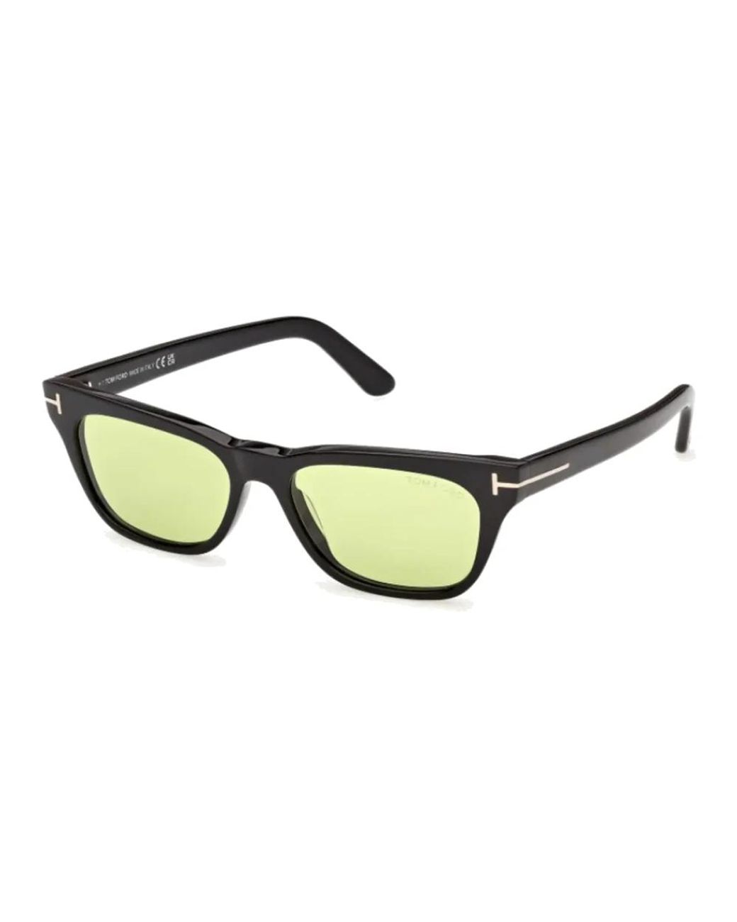 Tom Ford Zonnebril Ft1362 01 N Penn Zwart/groen Unisex in het Brown