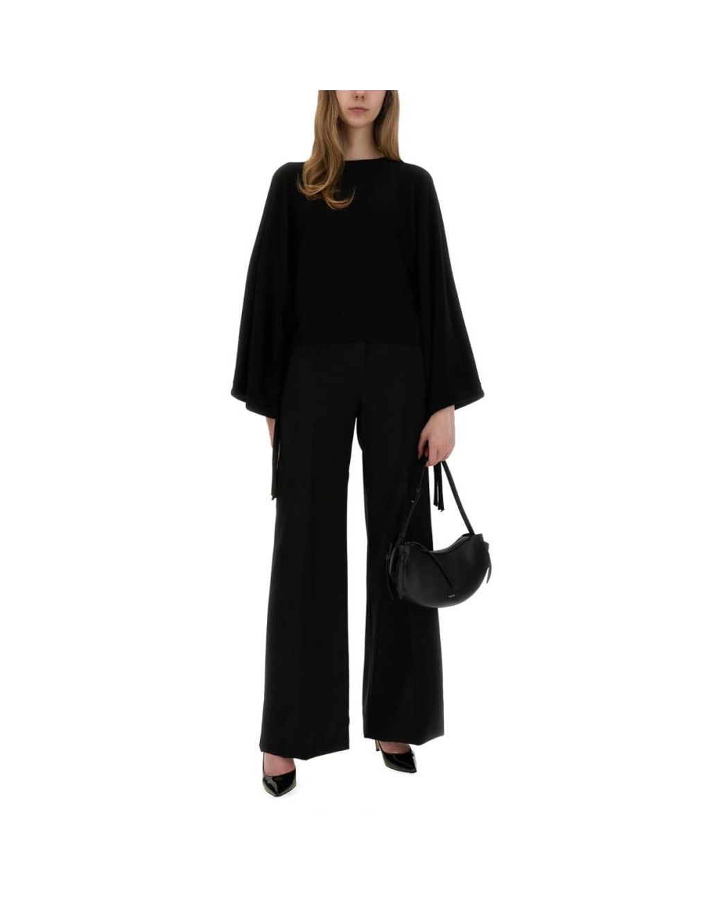 Max Mara Black Round-Neck Knitwear