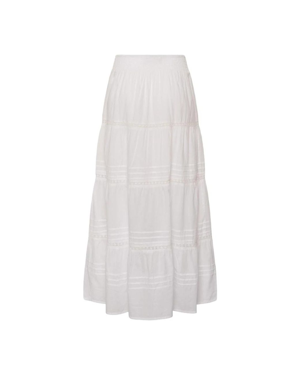 Midi Skirts Kaffe de color White