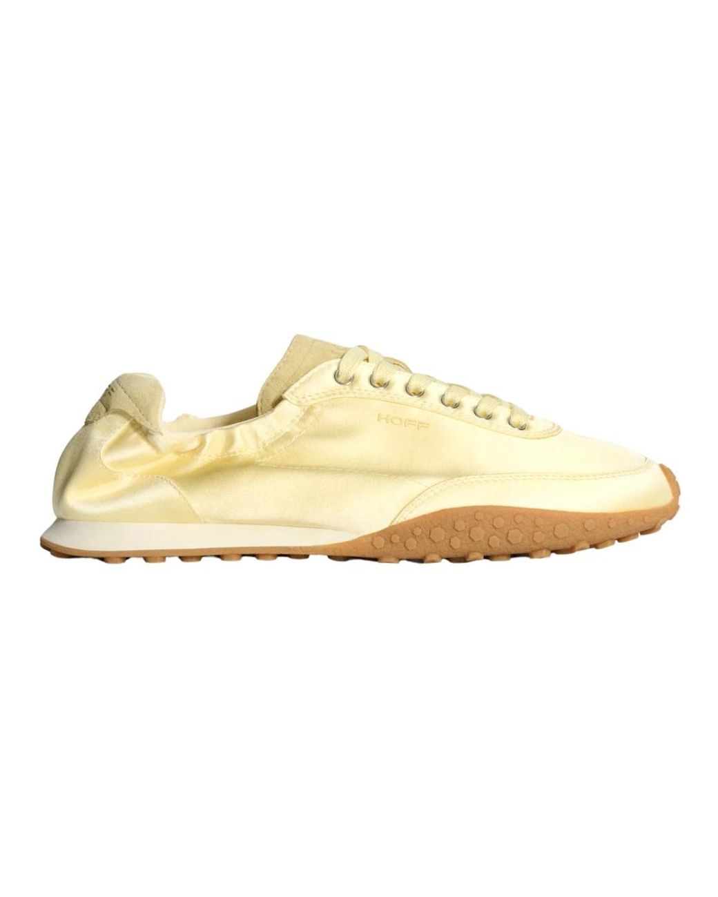 HOFF Schoenen ,Geel ,Satin Mimosa Bridge Jurk in het Metallic