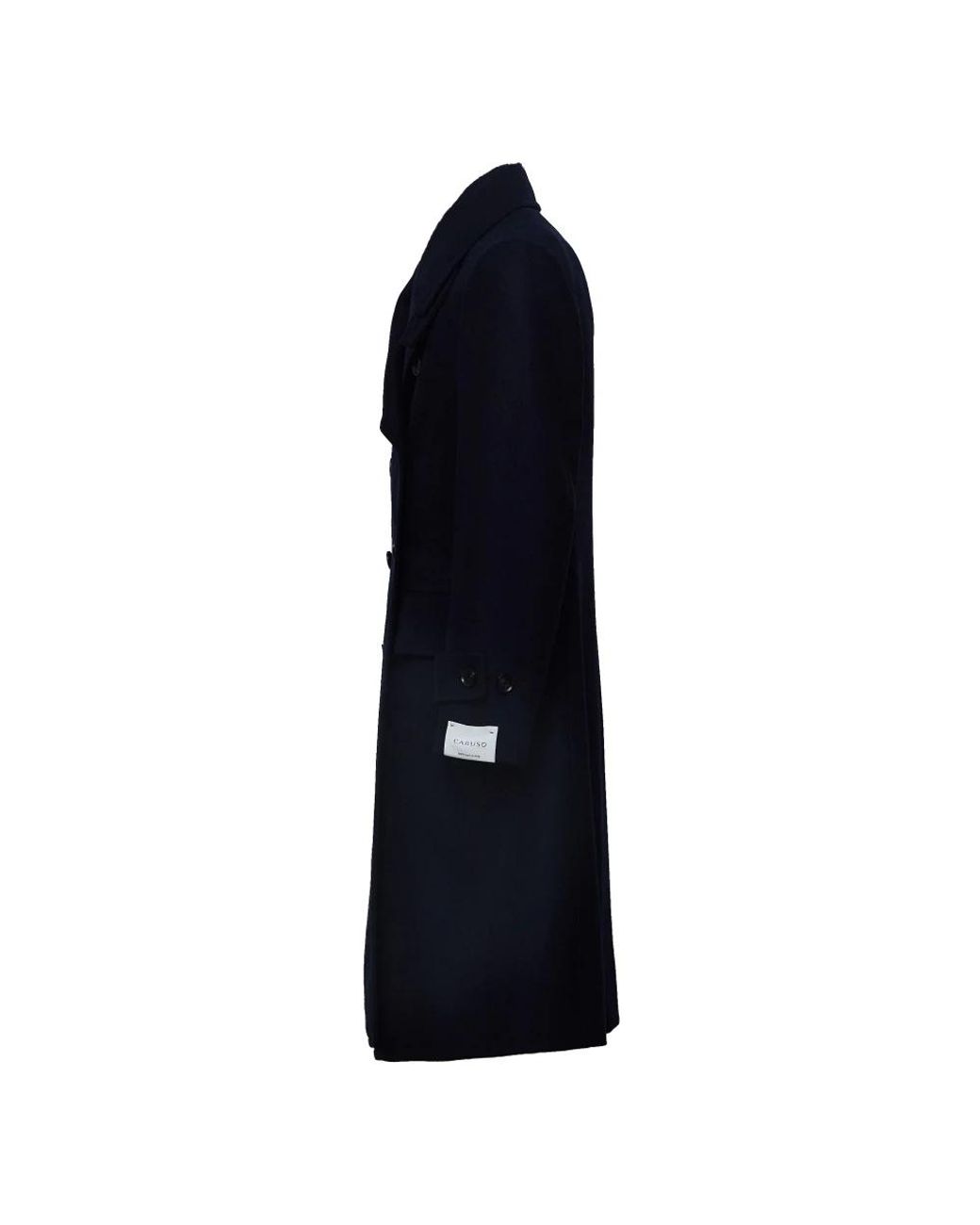 Caruso Blue Single-Breasted Coats for men