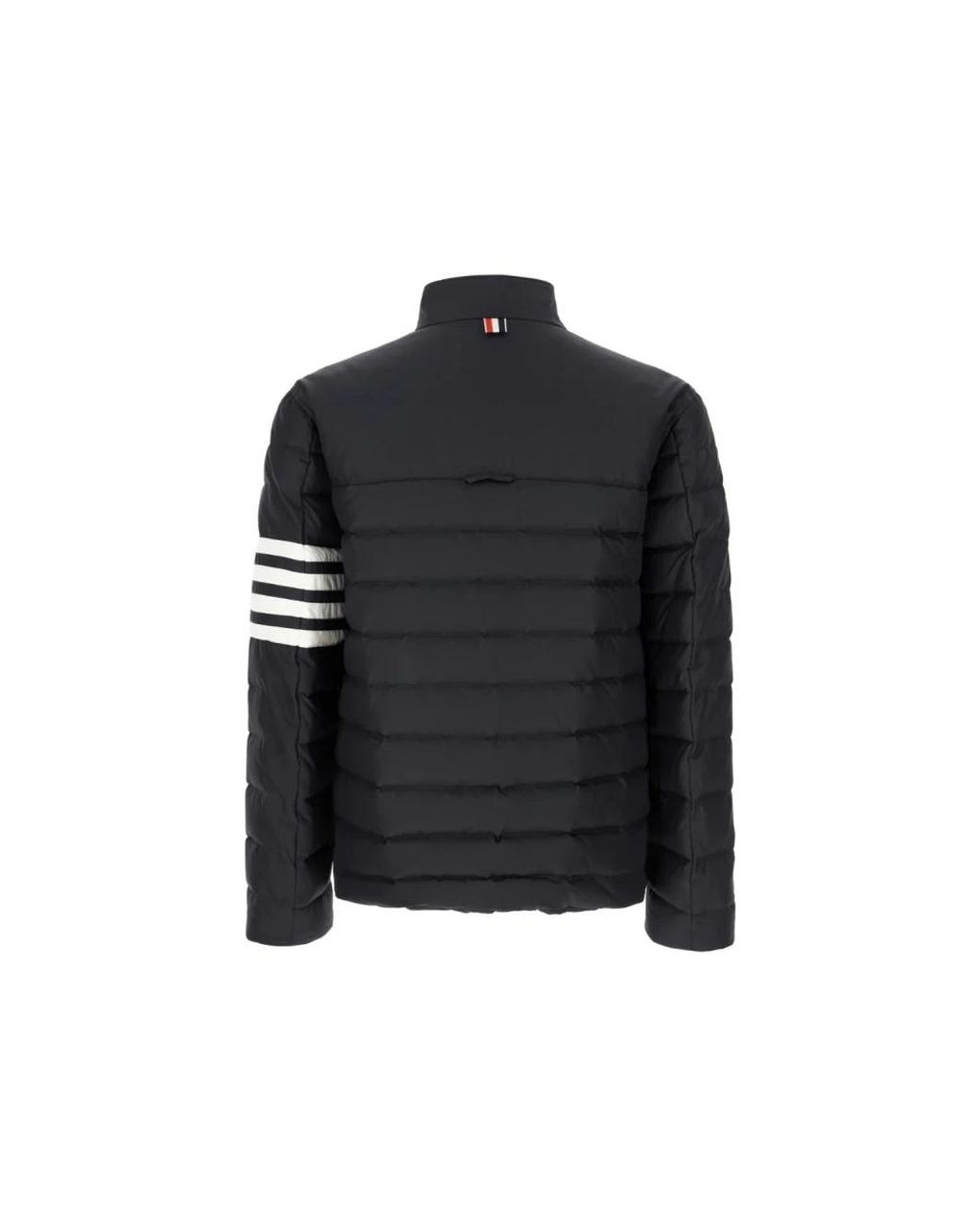 Thom Browne Jassen ,Blauw ,Leer Hooded Down Jacket in het Black voor heren