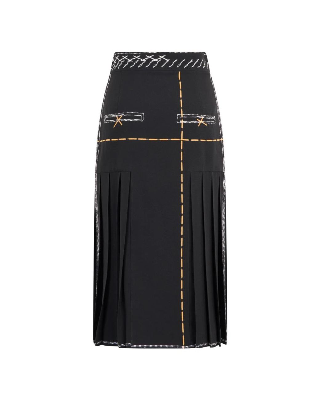 Moschino Black Midi Skirts