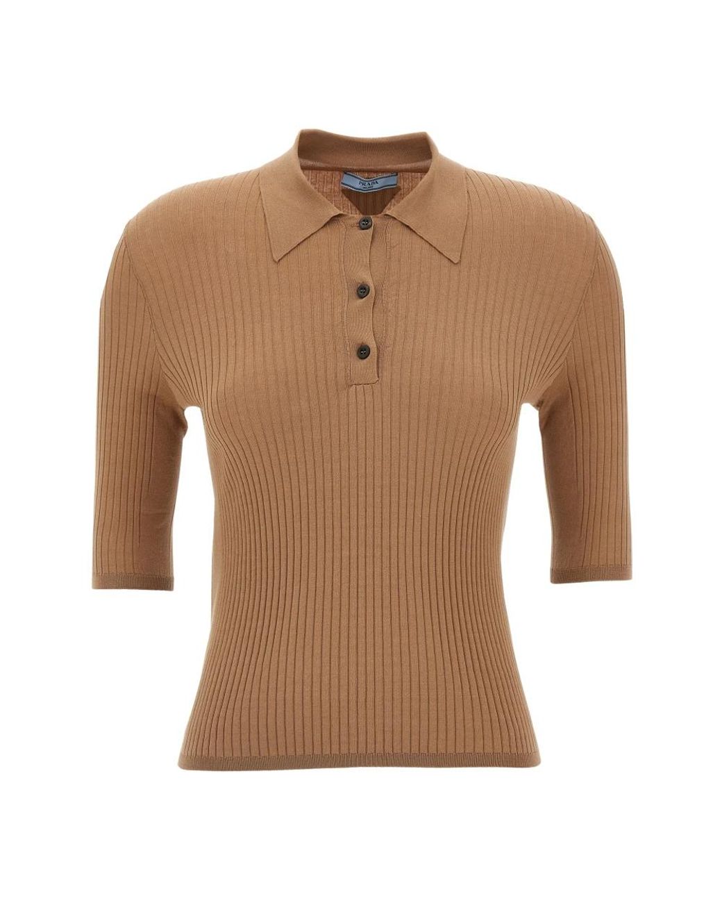 Prada Brown Polo Shirts