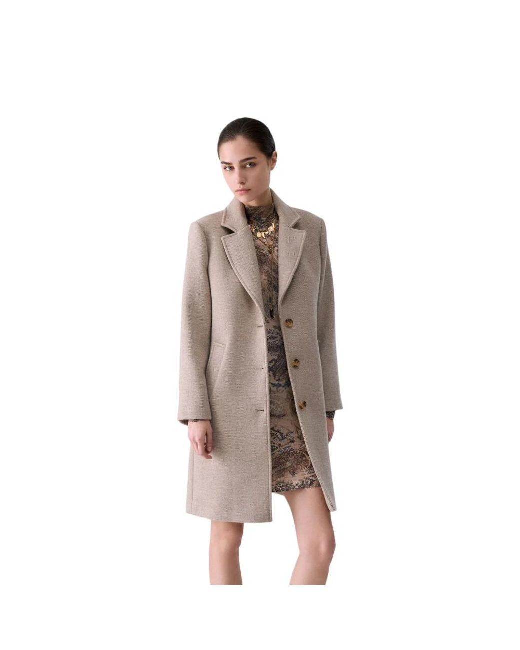 Single-Breasted Coats Liu Jo de color Brown