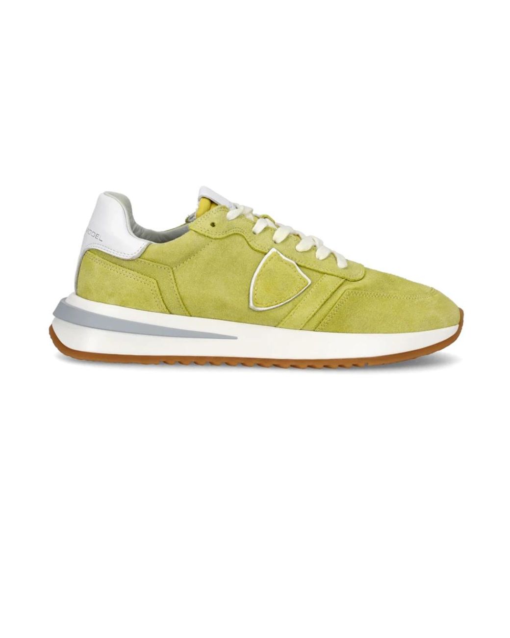 Philippe Model Schoenen ,Geel ,Katoen Sneakers Tropez 2.1 Running in het Yellow