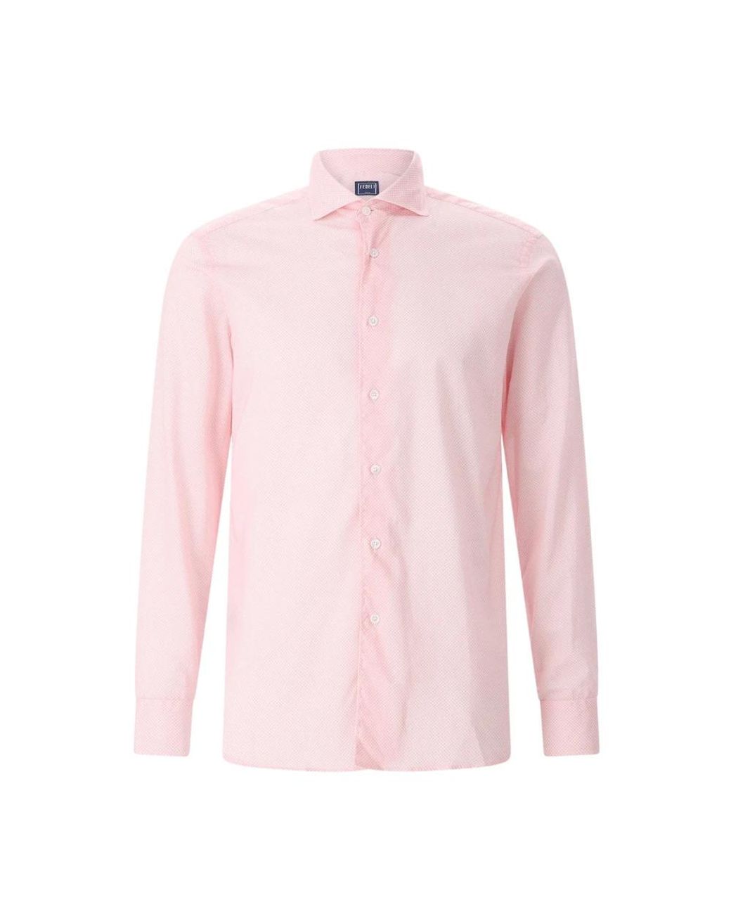 Fedeli Pink Casual Shirts for men