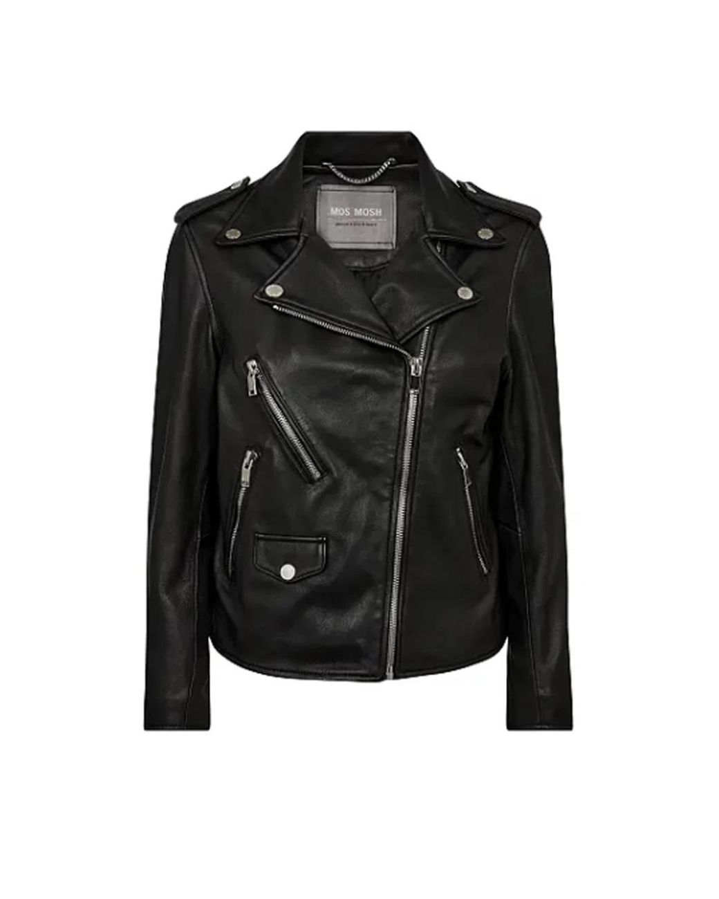 Mos Mosh Black Leather Jackets