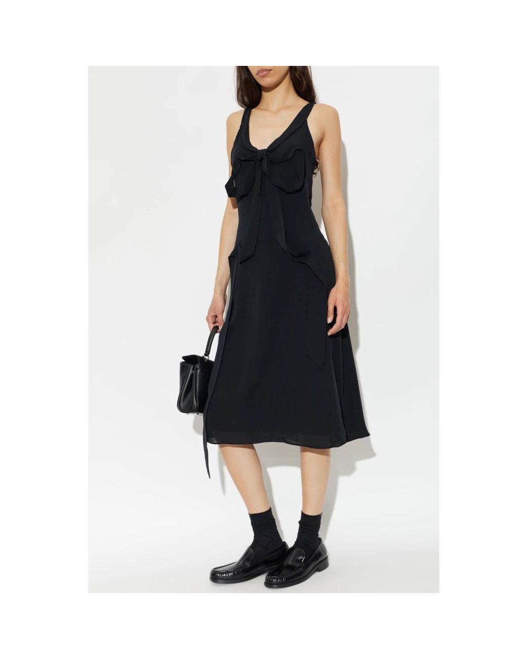 Midi Dresses Acne de color Black