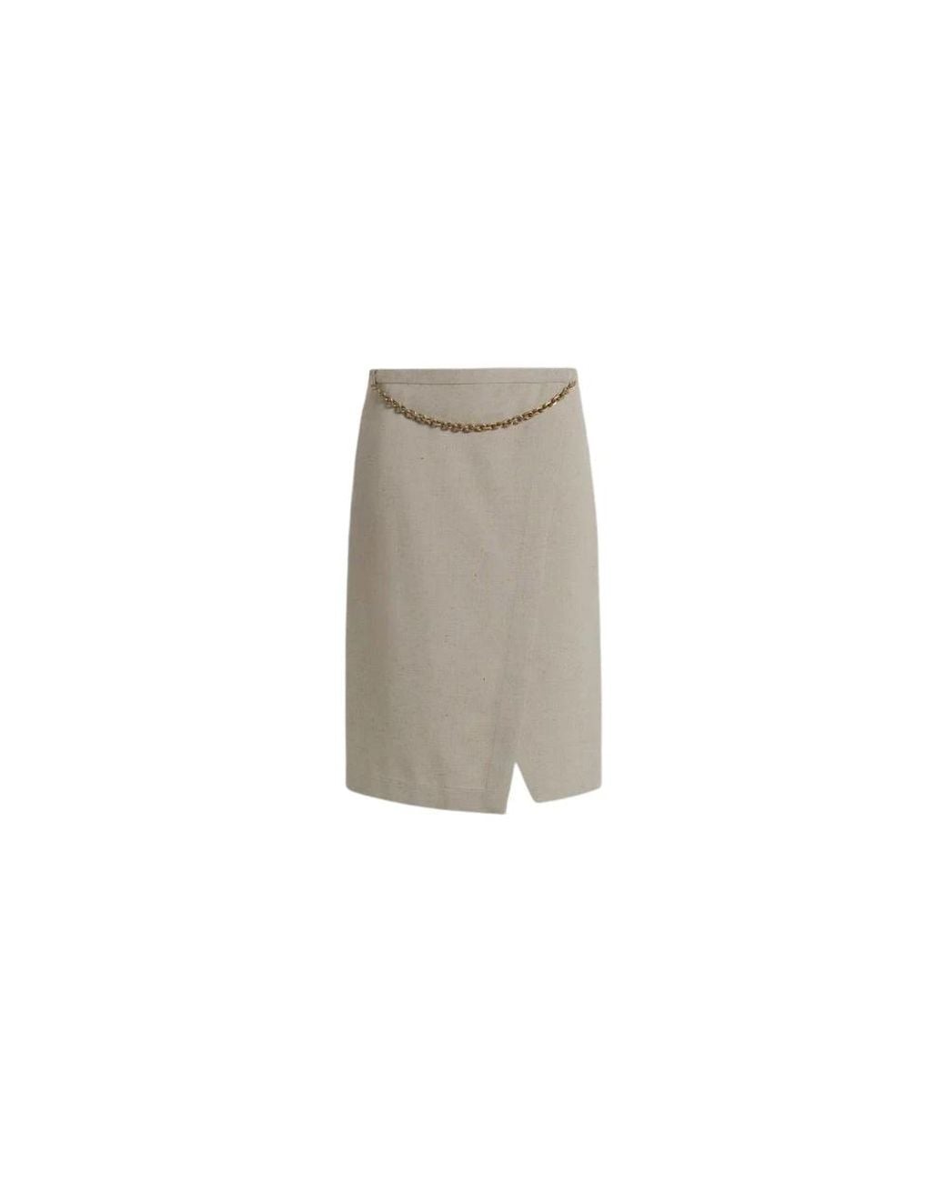 Alberta Ferretti Gray Midi Skirts
