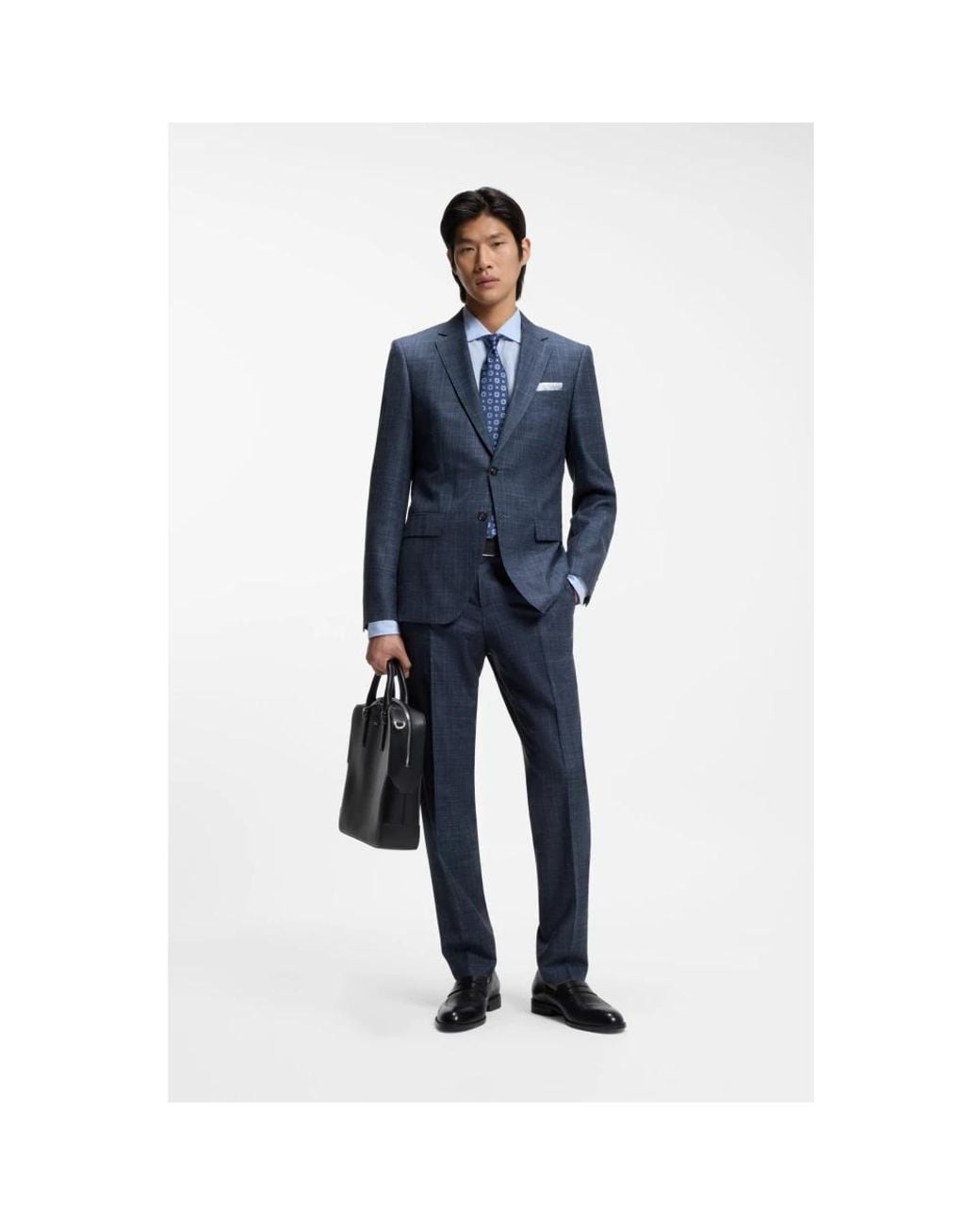 Single Breasted Suits Boss de hombre de color Blue