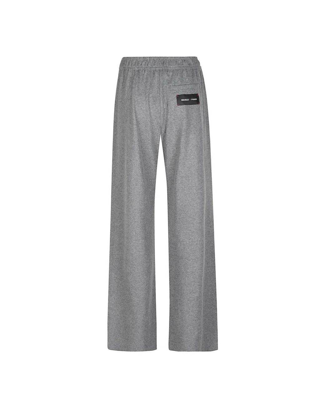 Pinko Gray Wide Trousers