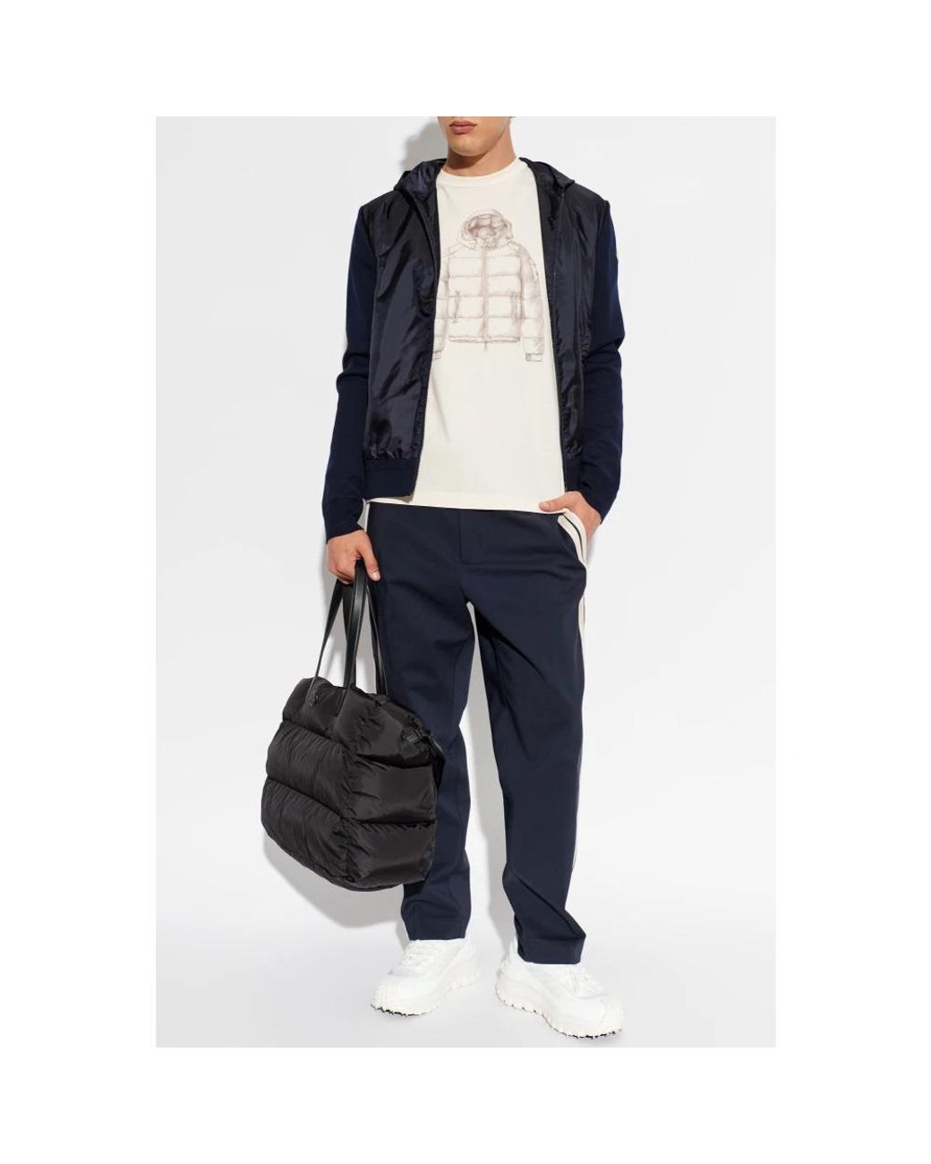 Moncler White T-Shirts for men