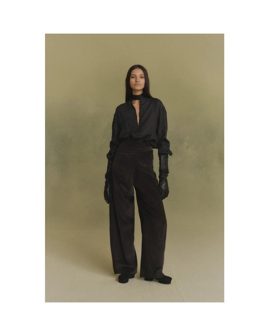 Cortana Black Tapered Trousers