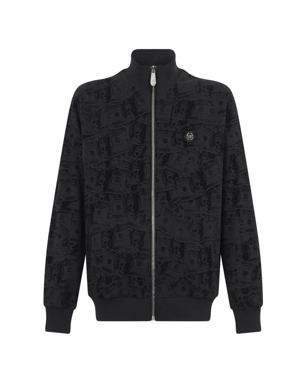 Philipp Plein Black Zip-Throughs for men