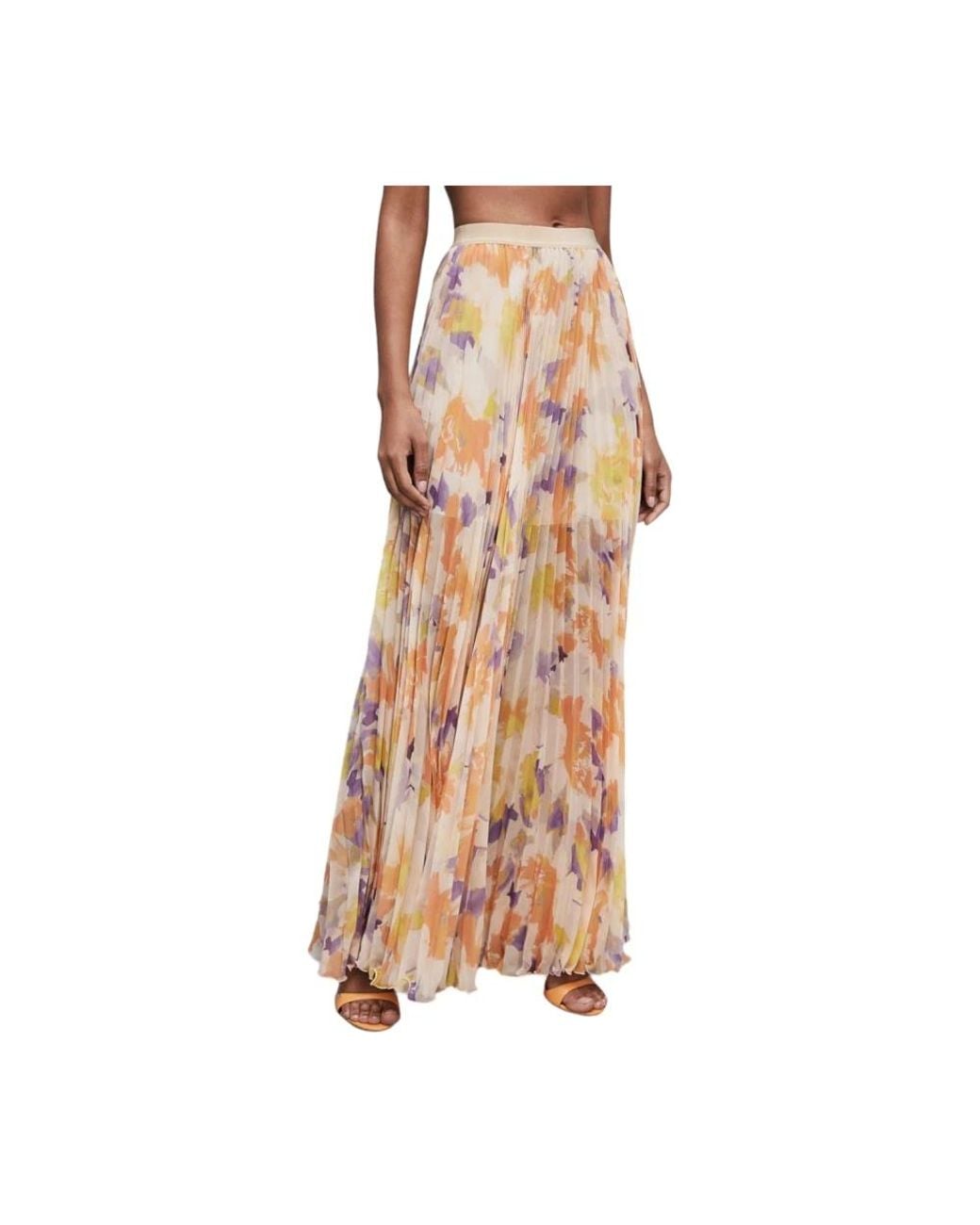 Patrizia Pepe Metallic Maxi Skirts