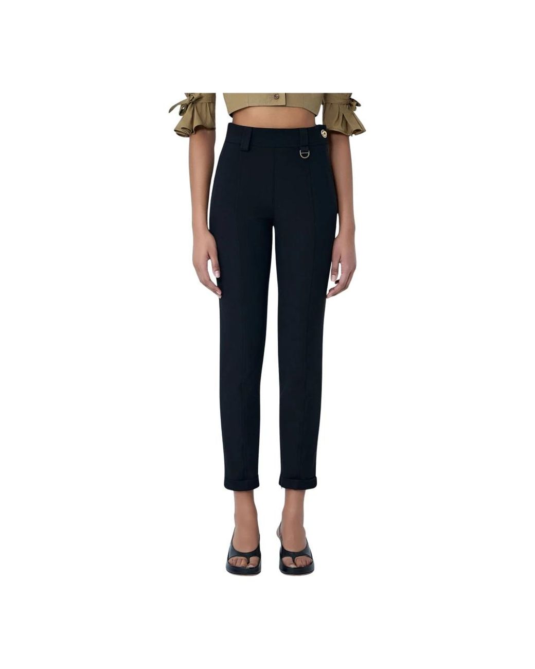 Chloé Blue Cropped Trousers