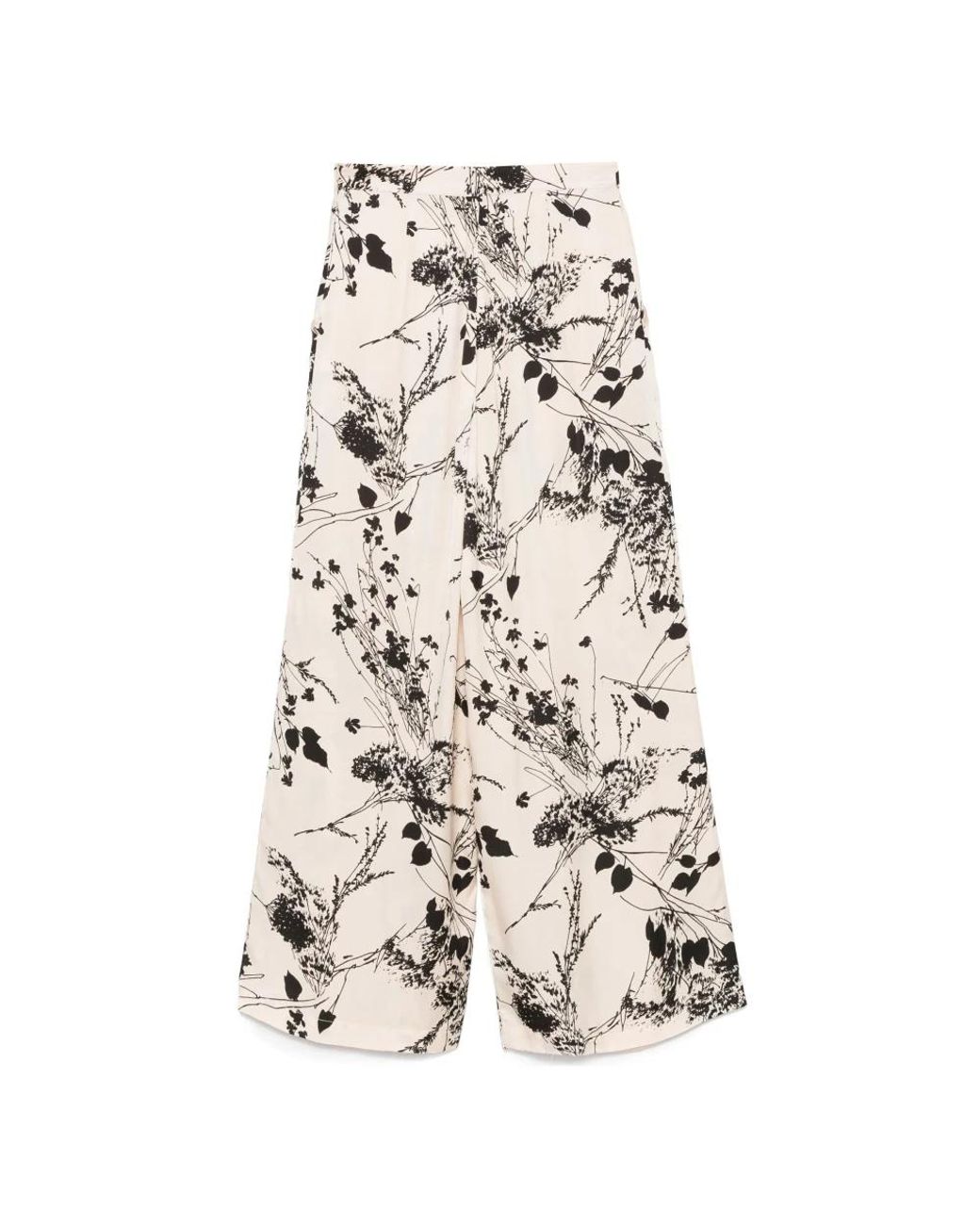 Semicouture Natural Wide Trousers