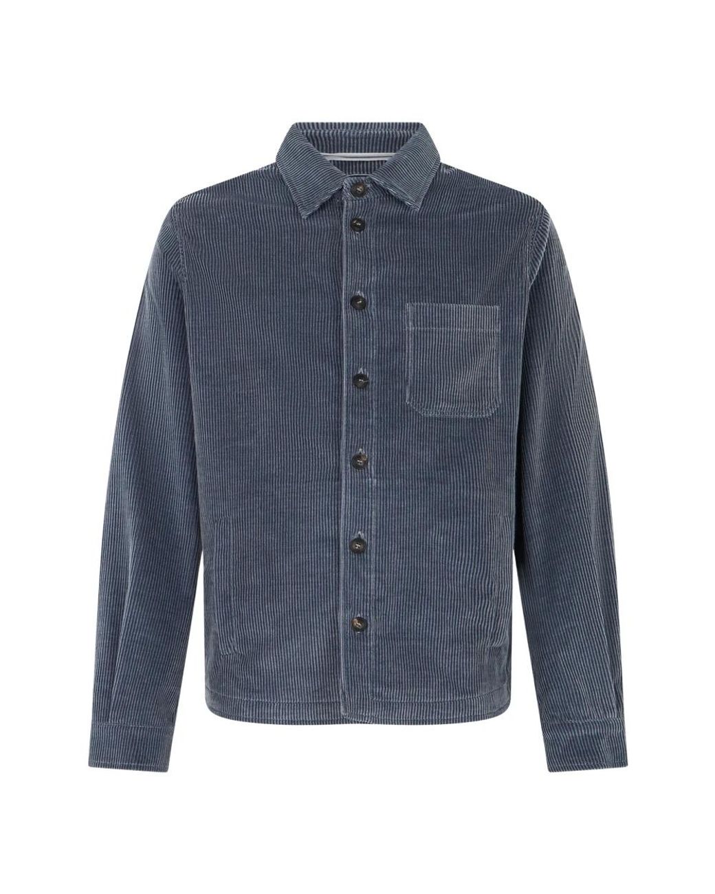 Fedeli Blue Casual Shirts for men