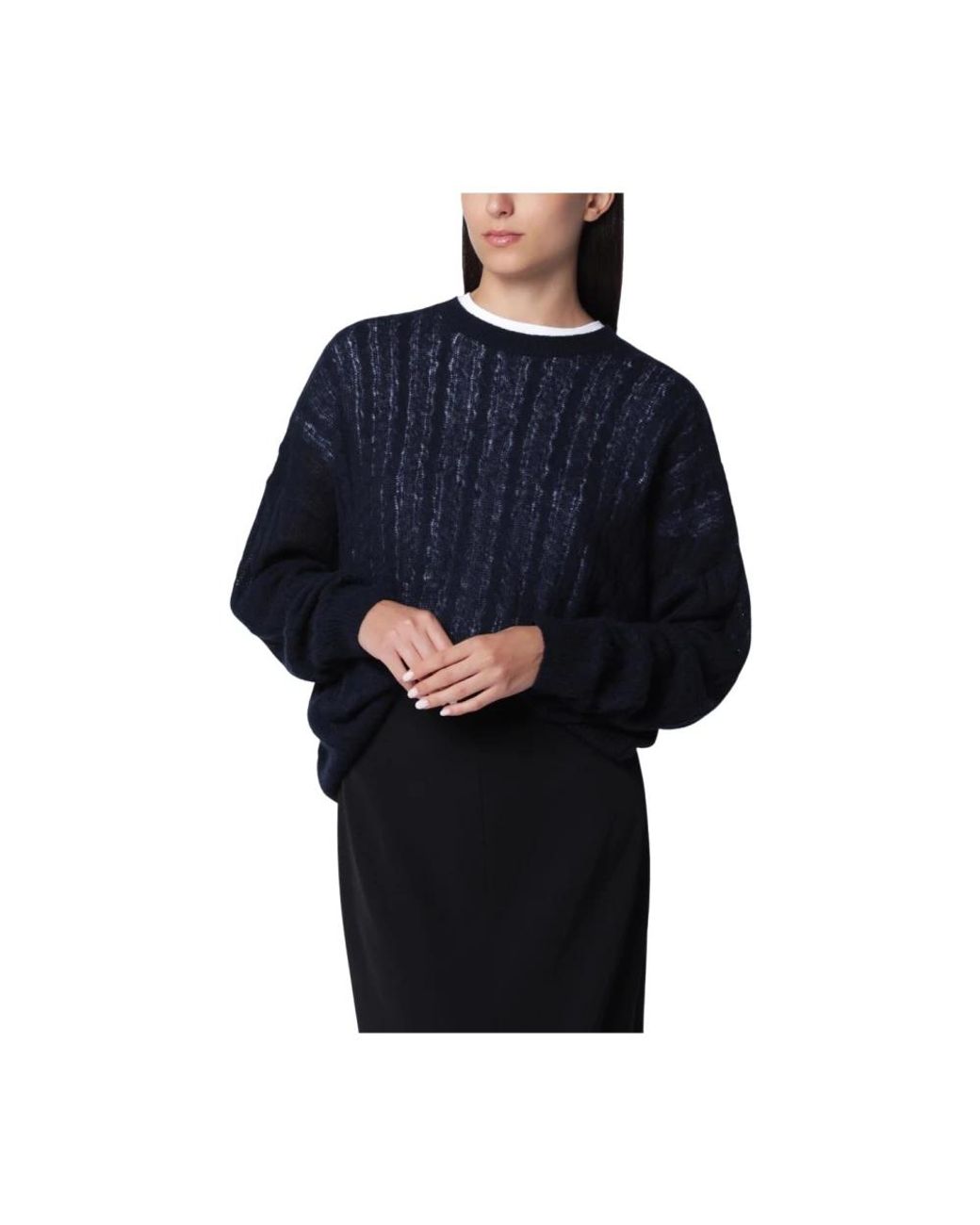 Lisa Yang Blue Round-Neck Knitwear
