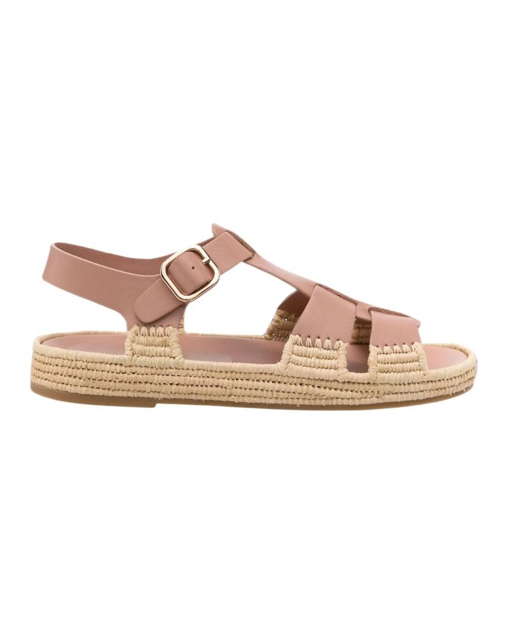Paloma Barceló Brown Flat Sandals