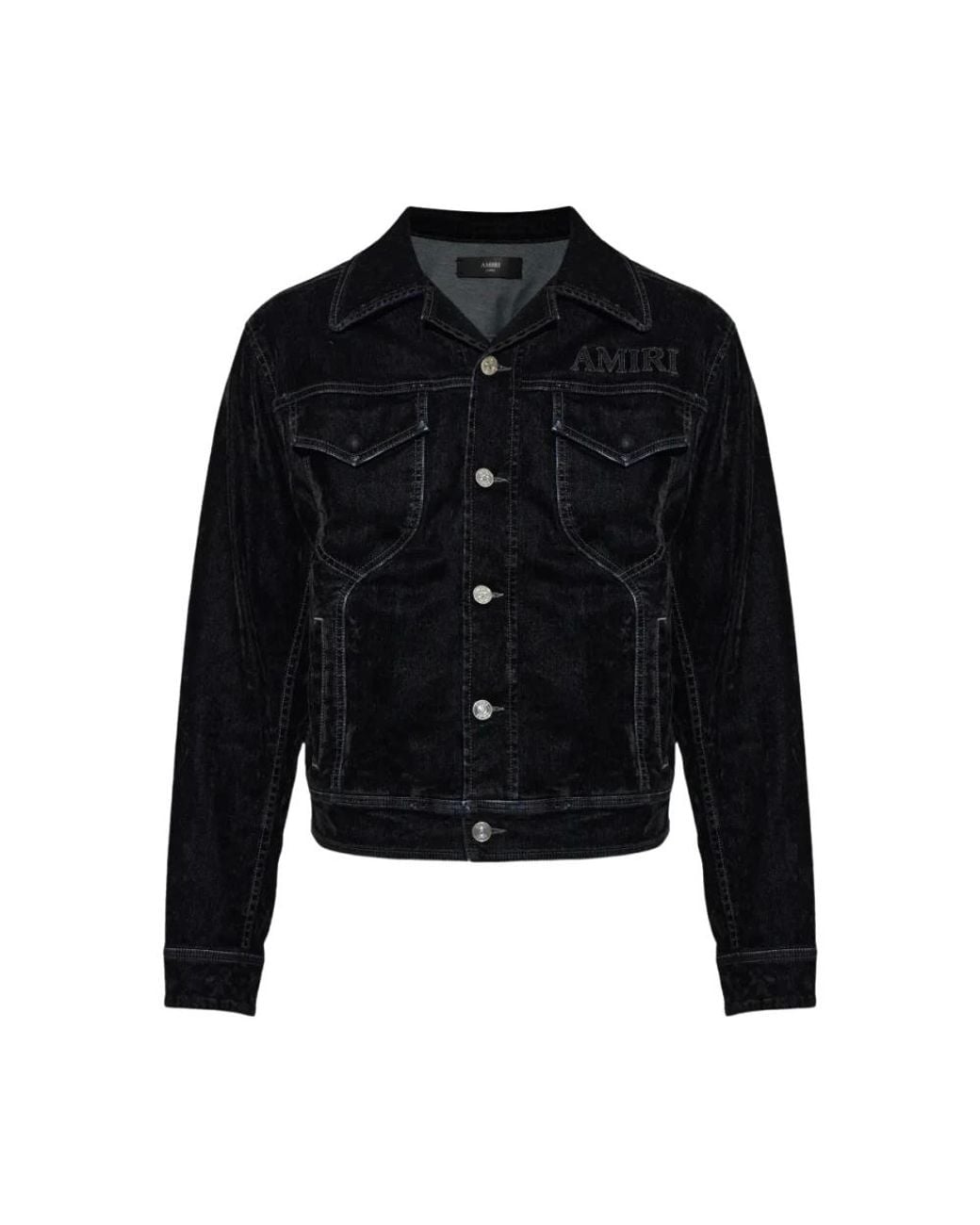Amiri Black Denim Jackets for men