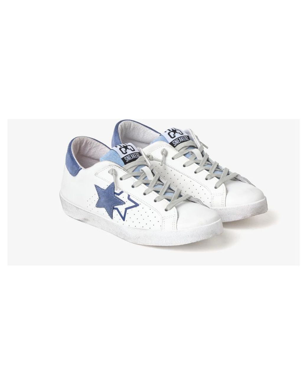 2 Star Blue Sneakers for men