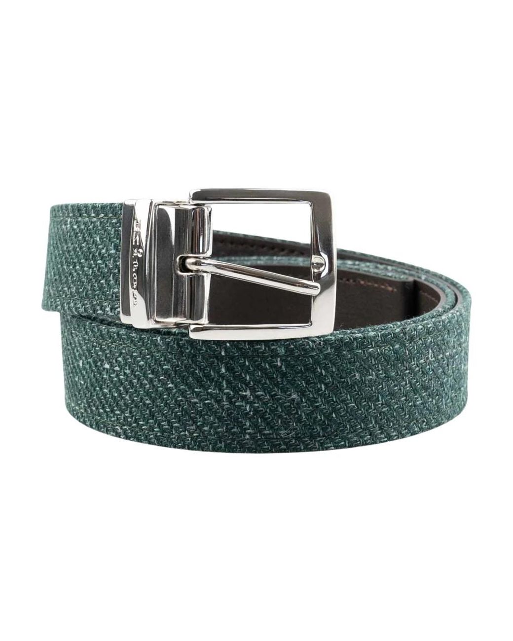Kiton Mixed-Material Riem in het Green voor heren