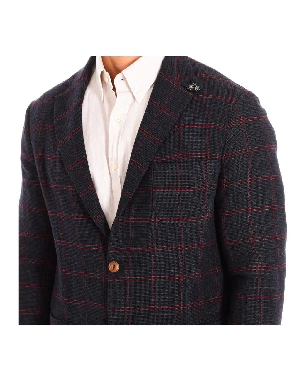 La Martina Black Blazers for men