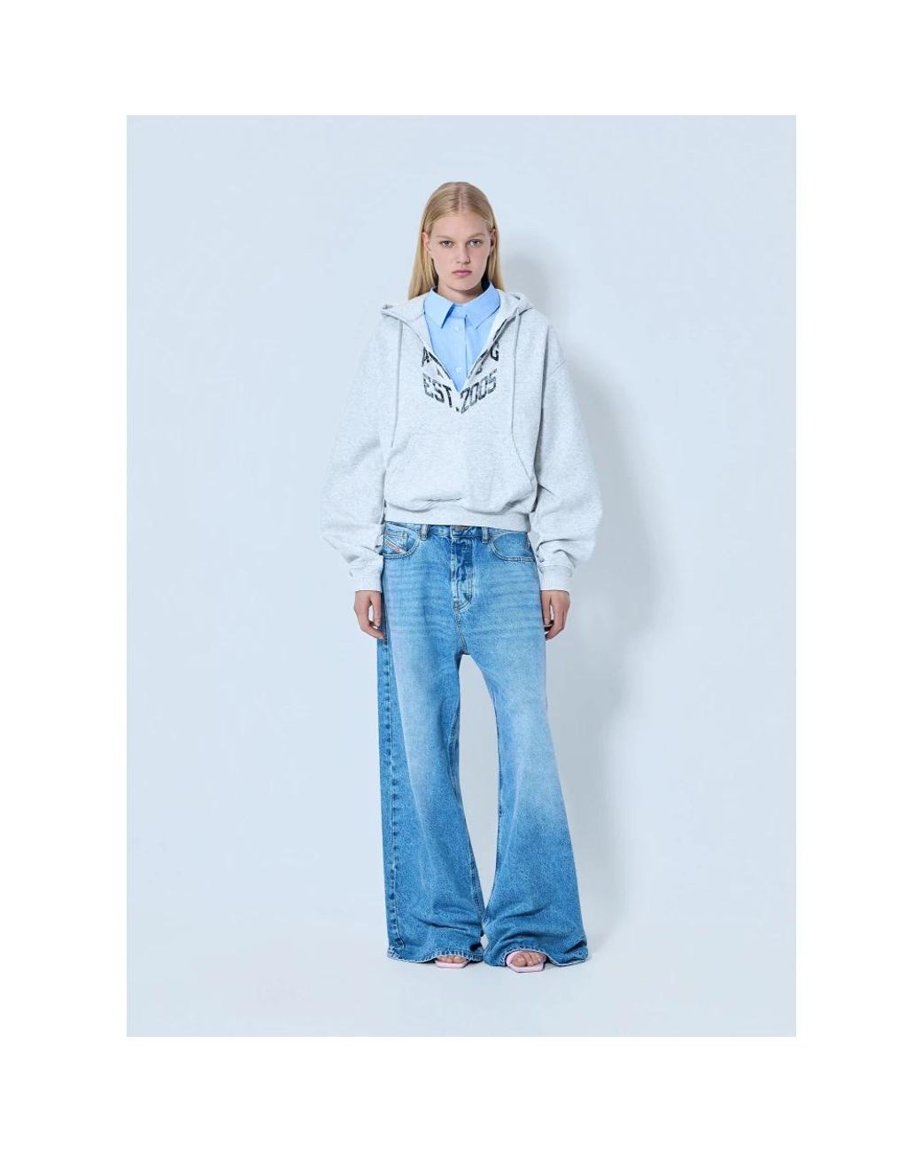 Alexander Wang Blue Zip-Throughs
