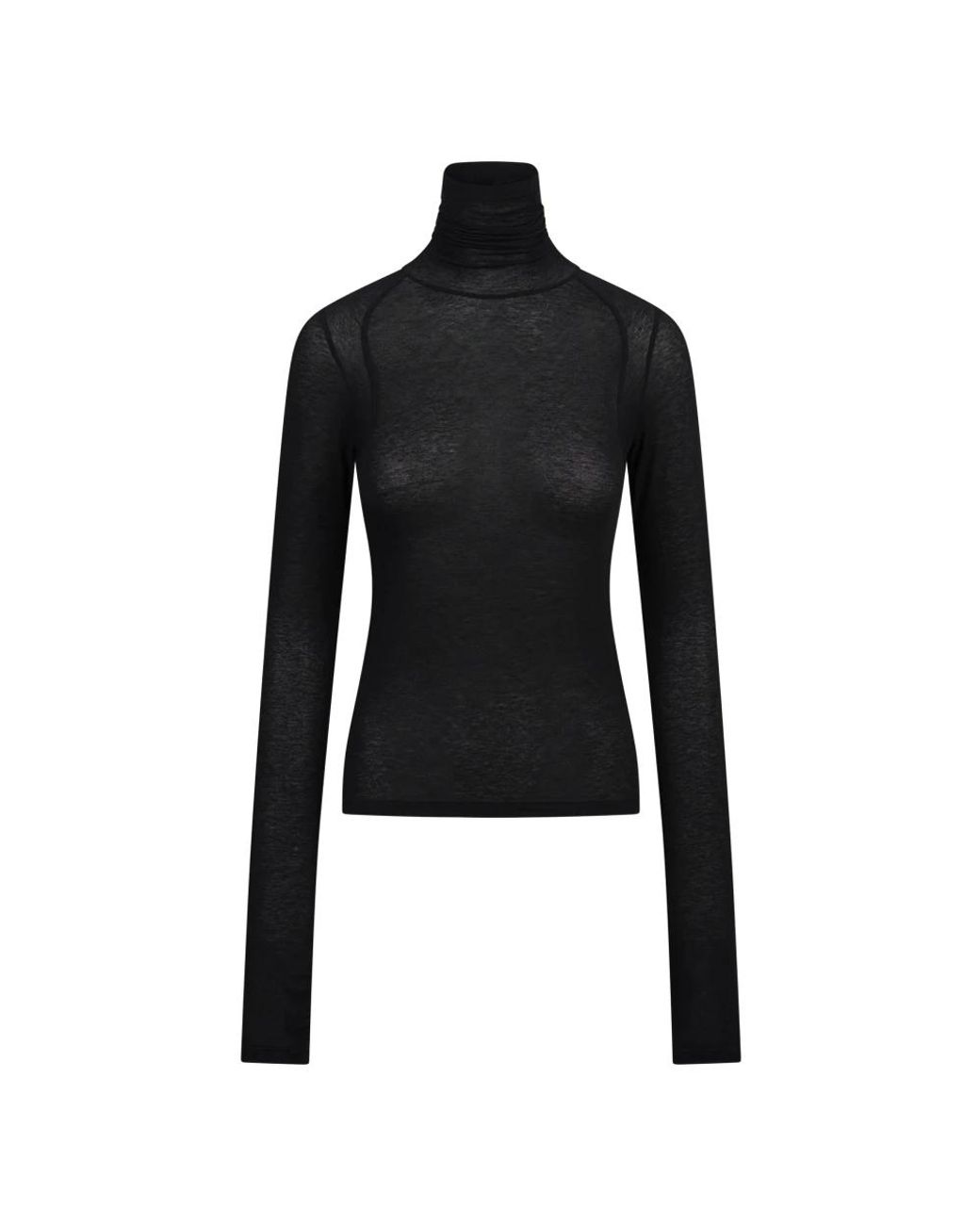Dondup Black Schmal Geschnittener Rollkragenpullover