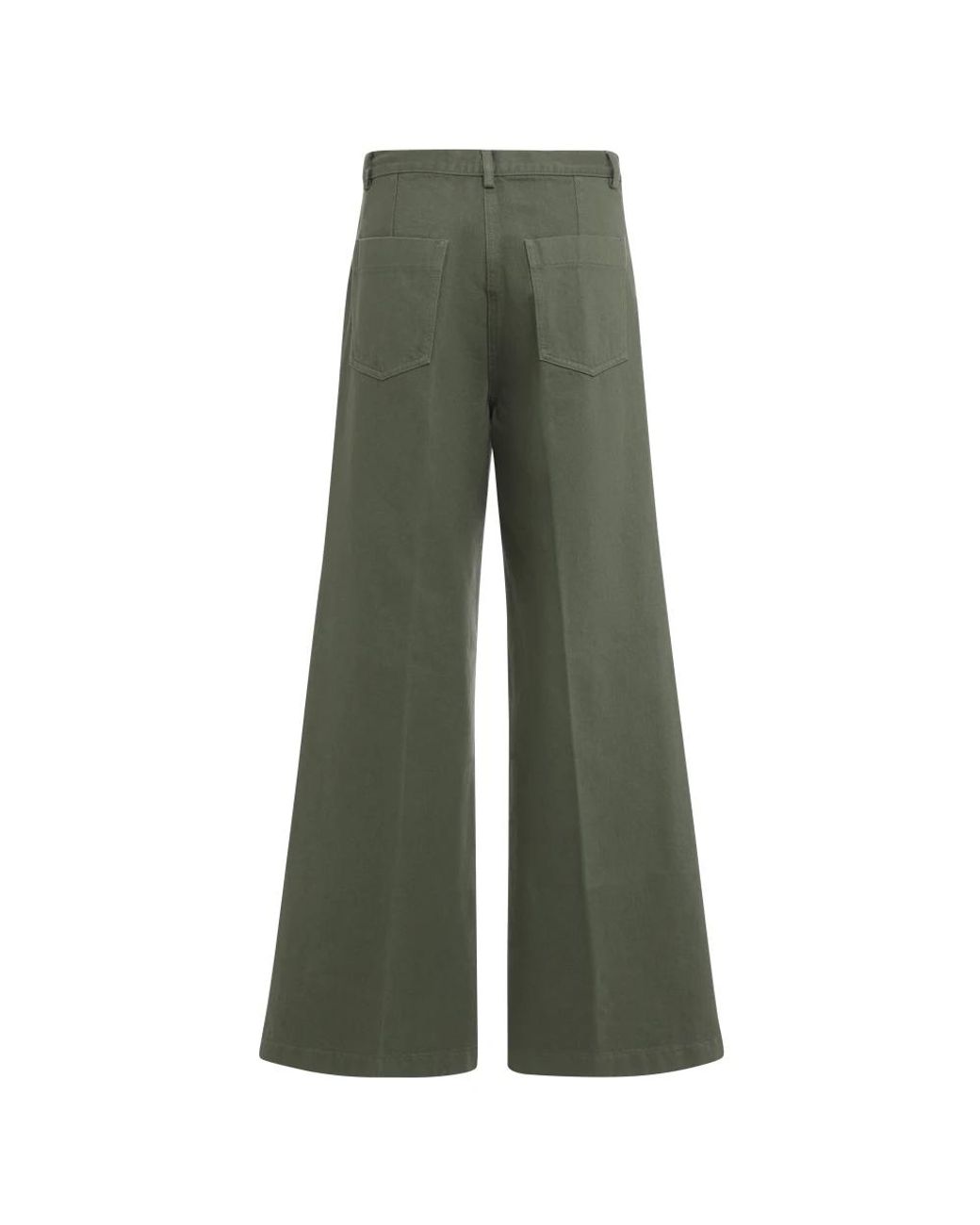 Aspesi Green Wide Trousers